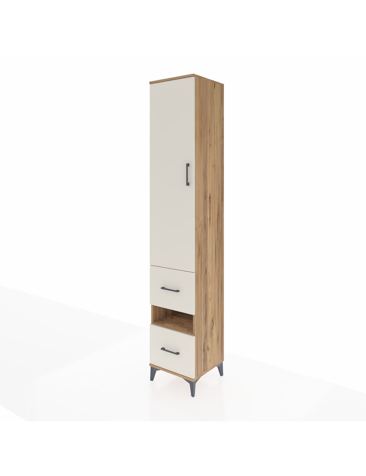 Hyperion Dolap 5 Raflı 2 Çekmeceli Tek Kapaklı 44x44x243 - S64M163V7B