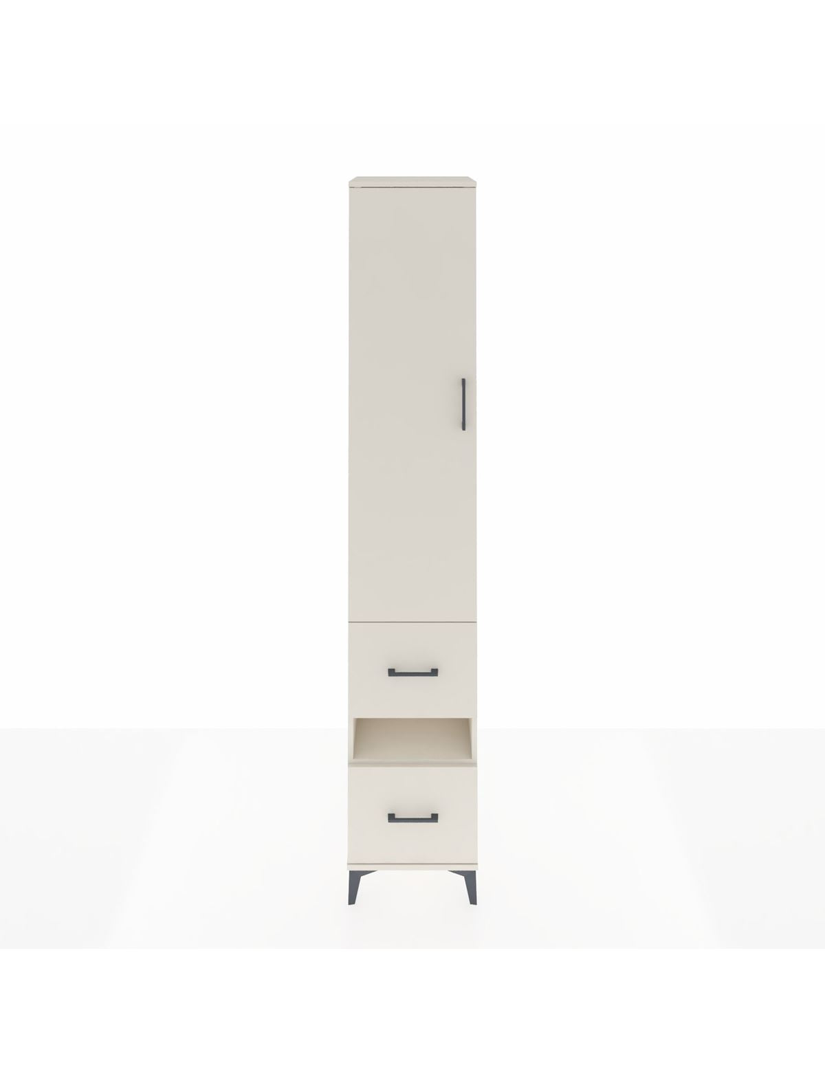 Hyperion Dolap 3 Raflı 2 Çekmeceli Tek Askılı 44x44x243 - S64M164V1B