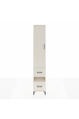 Hyperion Dolap 3 Raflı 2 Çekmeceli Tek Askılı 44x44x243