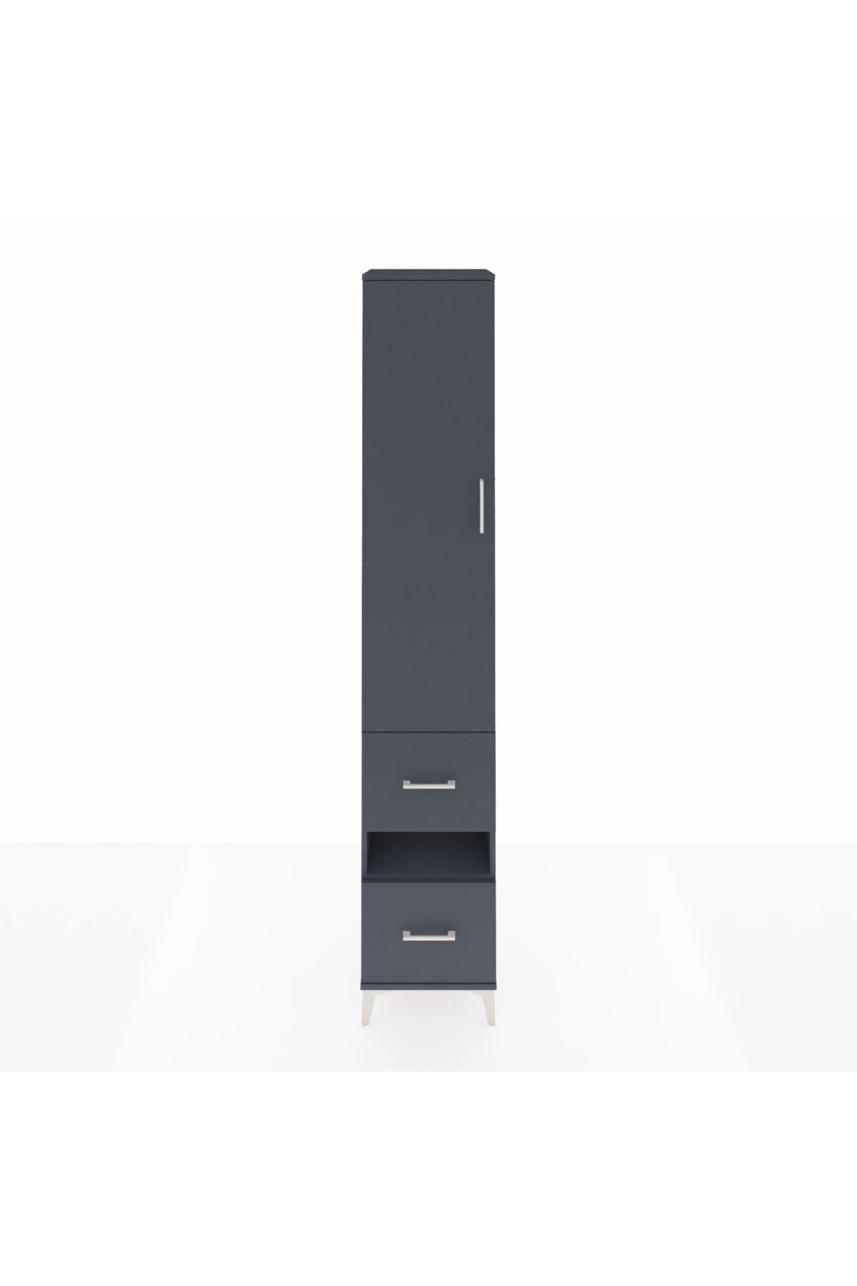Hyperion Dolap 3 Raflı 2 Çekmeceli Tek Askılı 44x44x243 - S64M164V5B