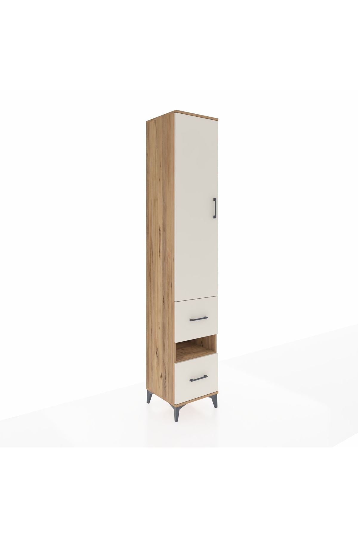 Hyperion Dolap 3 Raflı 2 Çekmeceli Tek Askılı 44x44x243 - S64M164V7B
