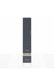 Hyperion Dolap 5 Raflı 2 Çekmeceli Tek Kapaklı 44x44x243 - S64M165V2B