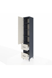 Hyperion Dolap 5 Raflı 2 Çekmeceli Tek Kapaklı 44x44x243 - S64M165V4B