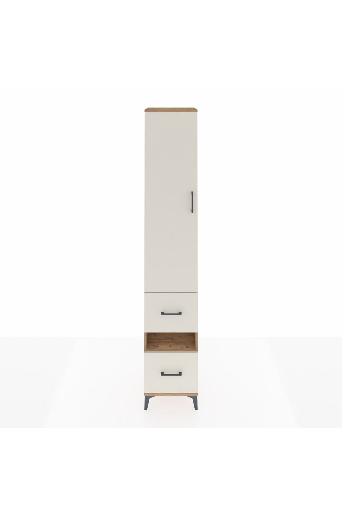 Hyperion Dolap 5 Raflı 2 Çekmeceli Tek Kapaklı 44x44x243 - S64M165V7B