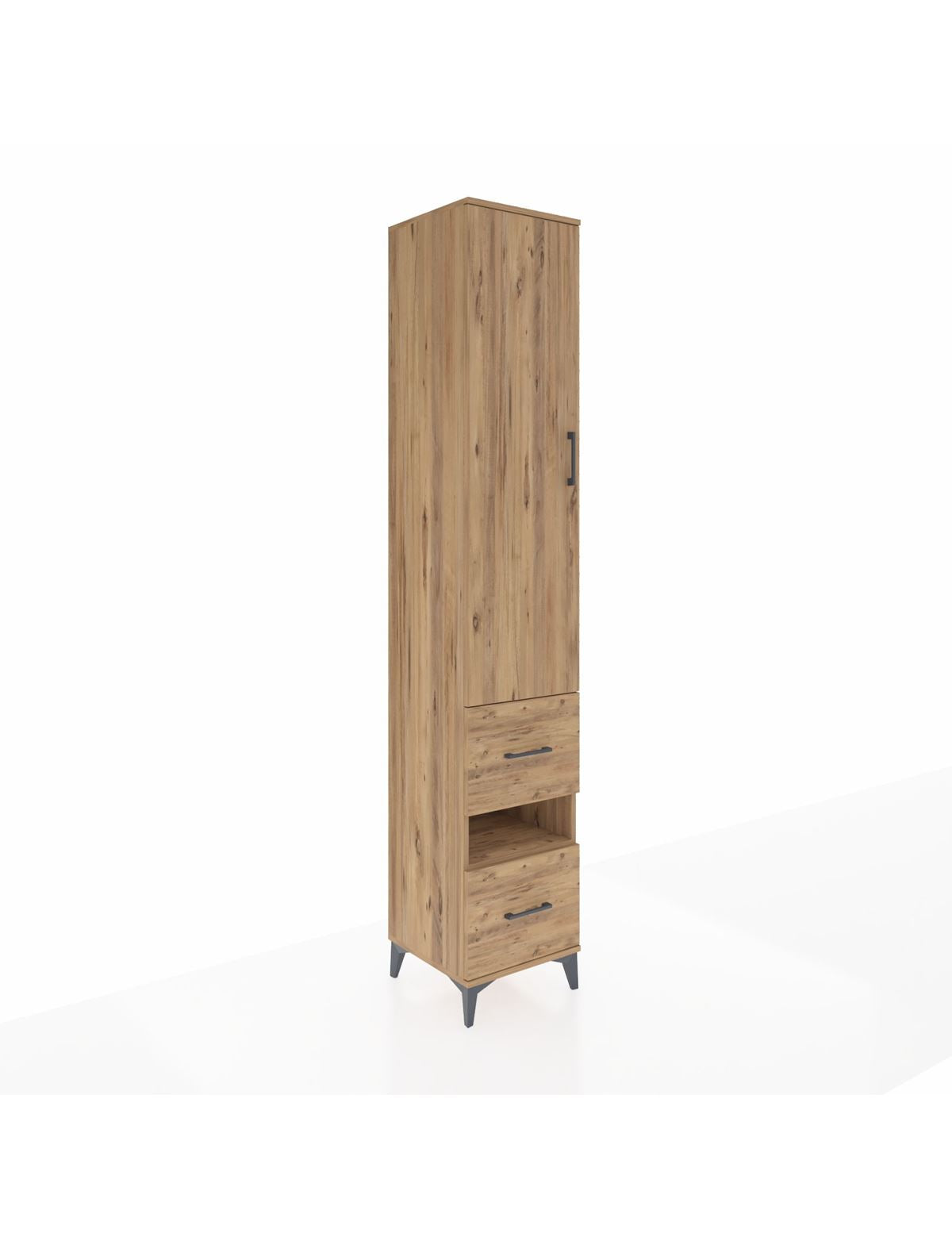 Hyperion Dolap 5 Raflı 2 Çekmeceli Tek Kapaklı 44x44x243 - S64M165V9B