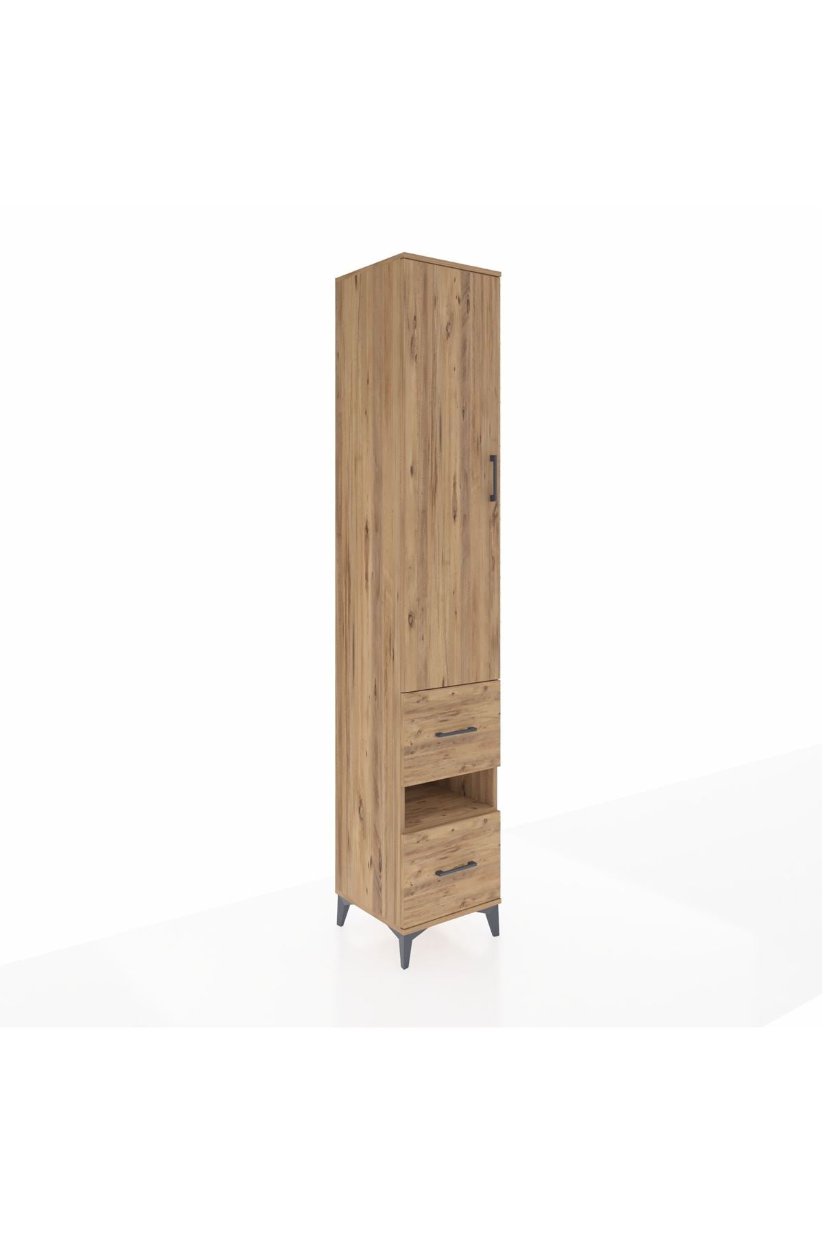 Hyperion Dolap 5 Raflı 2 Çekmeceli Tek Kapaklı 44x44x243 - S64M165V9B