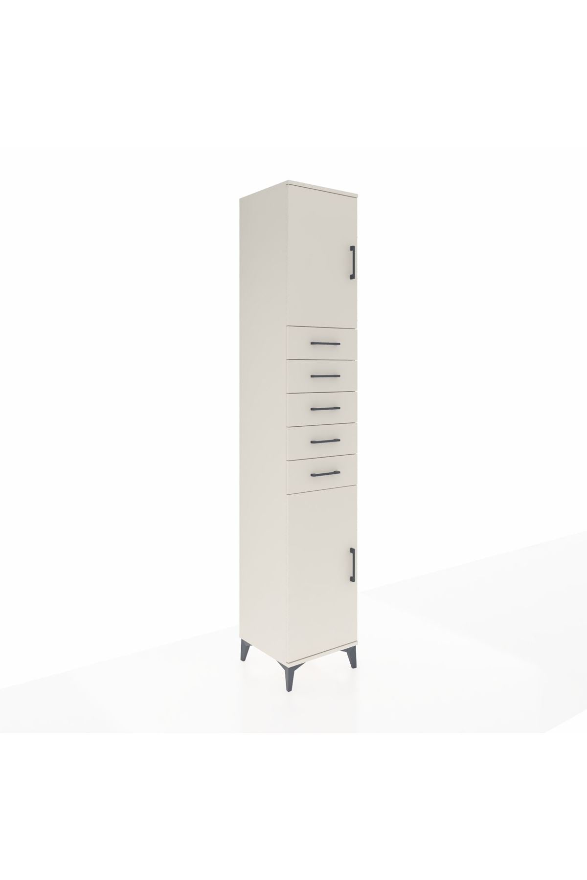 Hyperion Dolap 3 Raflı 5 Çekmeceli 2 Kapaklı 44x44x243 - S64M166V1B