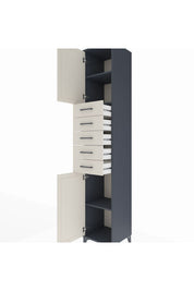 Hyperion Dolap 3 Raflı 5 Çekmeceli 2 Kapaklı 44x44x243 - S64M166V4B