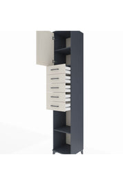 Hyperion Dolap 3 Raflı 5 Çekmeceli Tek Kapaklı 44x44x243 - S64M167V4B
