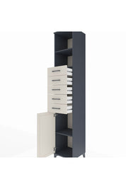 Hyperion Dolap 3 Raflı 5 Çekmeceli Tek Kapaklı 44x44x243 - S64M168V4B