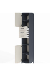 Hyperion Dolap 4 Raflı 3 Çekmeceli 2 Kapaklı 44x44x243 - S64M169V4B