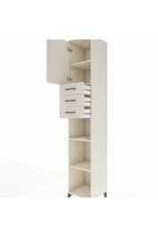 Hyperion Dolap 4 Raflı 3 Çekmeceli Tek Kapaklı 44x44x243 - S64M170V1B