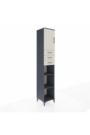 Hyperion Dolap 4 Raflı 3 Çekmeceli Tek Kapaklı 44x44x243 - S64M170V4B