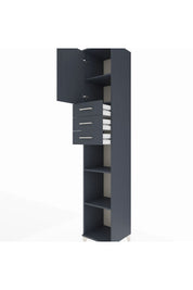 Hyperion Dolap 4 Raflı 3 Çekmeceli Tek Kapaklı 44x44x243 - S64M170V5B
