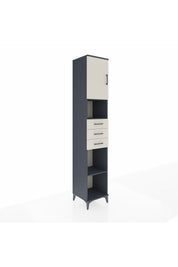 Hyperion Dolap 4 Raflı 3 Çekmeceli Tek Kapaklı 44x44x243 - S64M173V4B