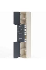 Hyperion Dolap 3 Raflı 4 Çekmeceli 2 Kapaklı 44x44x243 - S64M175V2B