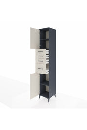 Hyperion Dolap 3 Raflı 4 Çekmeceli 2 Kapaklı 44x44x243 - S64M175V4B