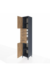 Hyperion Dolap 3 Raflı 4 Çekmeceli 2 Kapaklı 44x44x243 - S64M175V6B