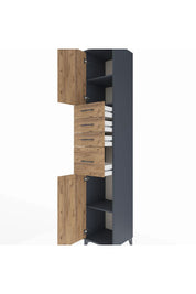 Hyperion Dolap 3 Raflı 4 Çekmeceli 2 Kapaklı 44x44x243 - S64M175V6B