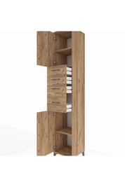 Hyperion Dolap 3 Raflı 4 Çekmeceli 2 Kapaklı 44x44x243 - S64M175V9B