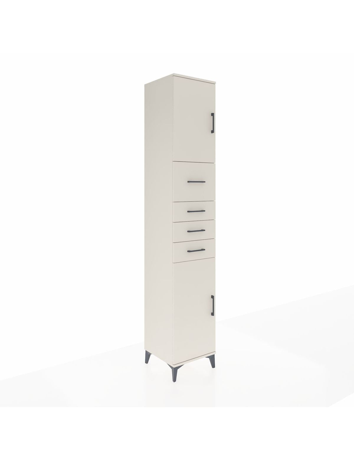 Hyperion Dolap 3 Raflı 4 Çekmeceli 2 Kapaklı 44x44x243 - S64M178V1B
