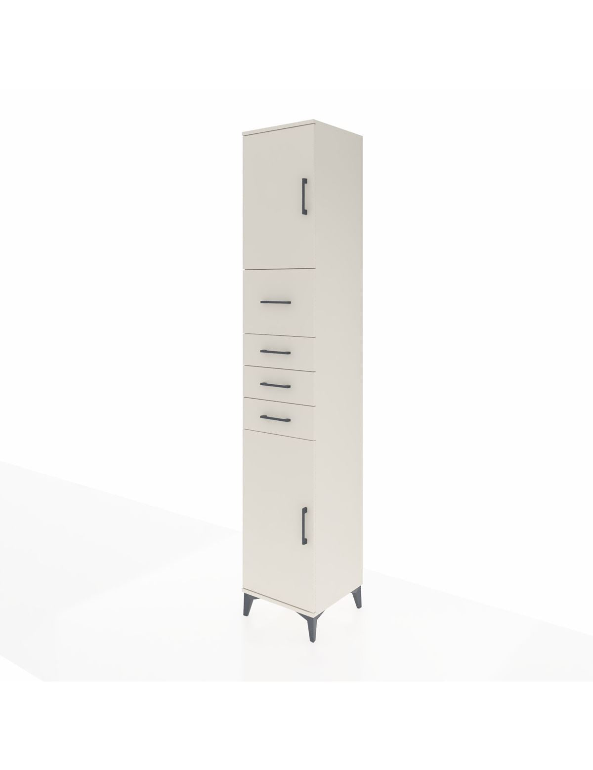 Hyperion Dolap 3 Raflı 4 Çekmeceli 2 Kapaklı 44x44x243 - S64M178V1B