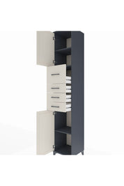 Hyperion Dolap 3 Raflı 4 Çekmeceli 2 Kapaklı 44x44x243 - S64M178V4B