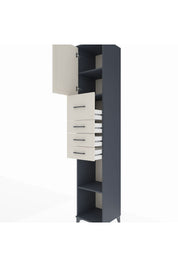 Hyperion Dolap 3 Raflı 4 Çekmeceli Tek Kapaklı 44x44x243 - S64M179V4B