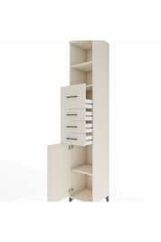Hyperion Dolap 3 Raflı 4 Çekmeceli Tek Kapaklı 44x44x243 - S64M180V1B