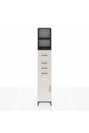 Hyperion Dolap 3 Raflı 4 Çekmeceli Tek Kapaklı 44x44x243 - S64M180V4B