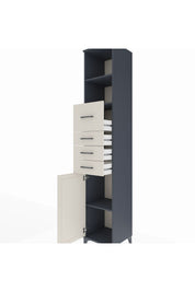 Hyperion Dolap 3 Raflı 4 Çekmeceli Tek Kapaklı 44x44x243 - S64M180V4B
