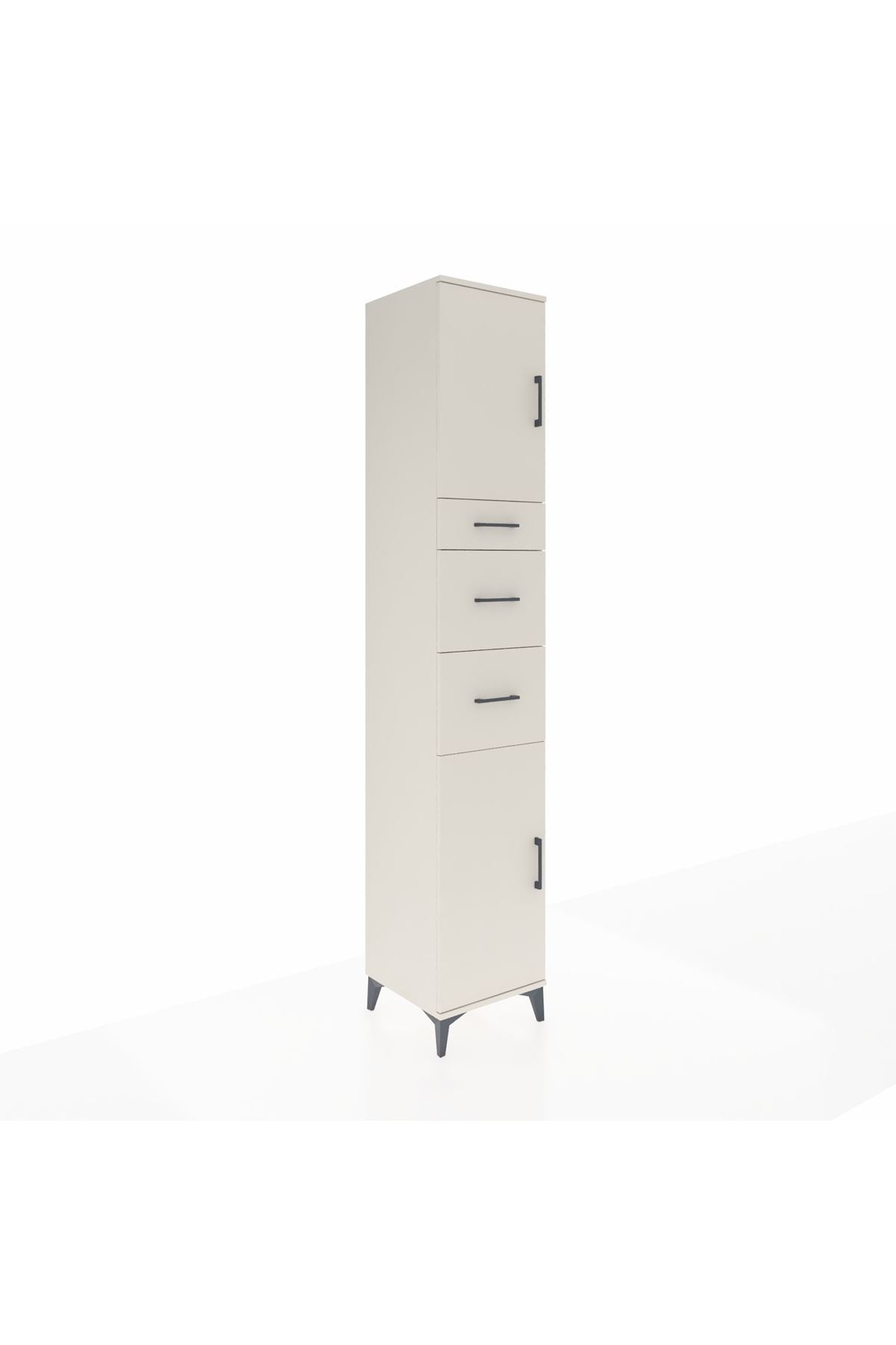 Hyperion Dolap 3 Raflı 3 Çekmeceli 2 Kapaklı 44x44x243 - S64M181V1B