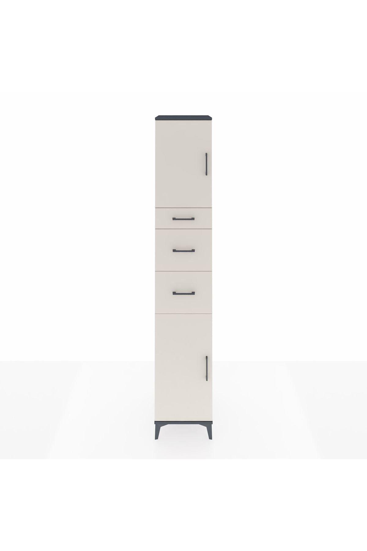 Hyperion Dolap 3 Raflı 3 Çekmeceli 2 Kapaklı 44x44x243 - S64M181V4B