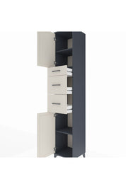 Hyperion Dolap 3 Raflı 3 Çekmeceli 2 Kapaklı 44x44x243 - S64M181V4B