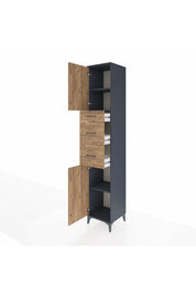 Hyperion Dolap 3 Raflı 3 Çekmeceli 2 Kapaklı 44x44x243 - S64M181V6B