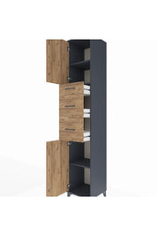 Hyperion Dolap 3 Raflı 3 Çekmeceli 2 Kapaklı 44x44x243 - S64M181V6B