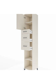 Hyperion Dolap 3 Raflı 3 Çekmeceli Tek Kapaklı 44x44x243 - S64M182V1B