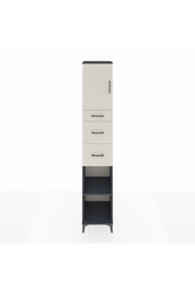 Hyperion Dolap 3 Raflı 3 Çekmeceli Tek Kapaklı 44x44x243 - S64M182V4B