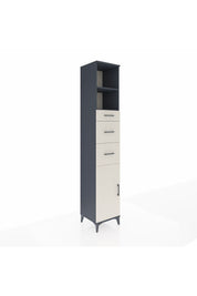 Hyperion Dolap 3 Raflı 3 Çekmeceli Tek Kapaklı 44x44x243 - S64M183V4B