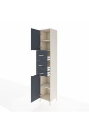 Hyperion Dolap 3 Raflı 3 Çekmeceli 2 Kapaklı 44x44x243 - S64M184V2B