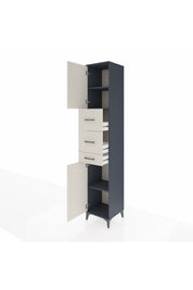 Hyperion Dolap 3 Raflı 3 Çekmeceli 2 Kapaklı 44x44x243 - S64M184V4B