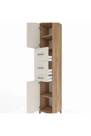 Hyperion Dolap 3 Raflı 3 Çekmeceli 2 Kapaklı 44x44x243 - S64M184V7B