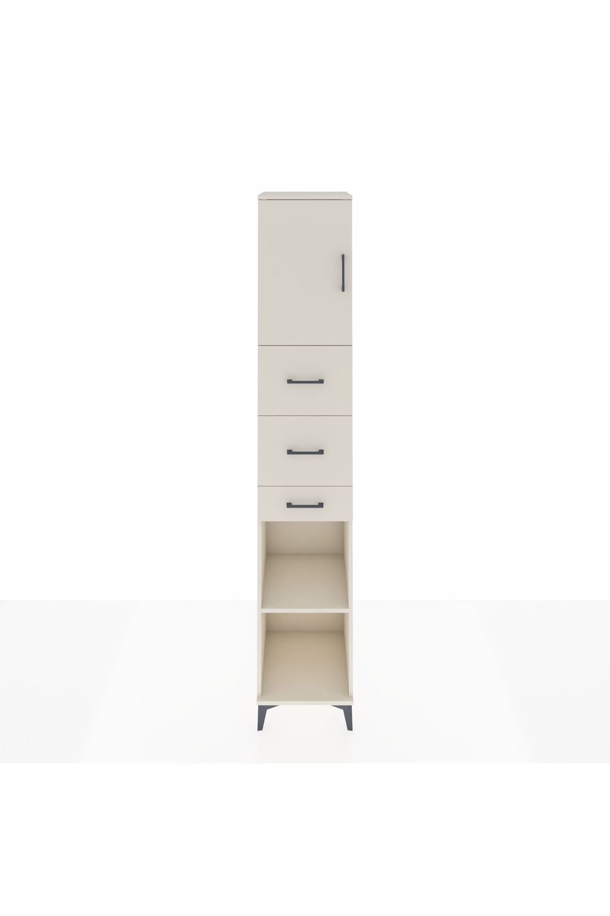 Hyperion Dolap 3 Raflı 3 Çekmeceli Tek Kapaklı 44x44x243 - S64M185V1B