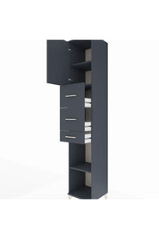 Hyperion Dolap 3 Raflı 3 Çekmeceli Tek Kapaklı 44x44x243 - S64M185V5B