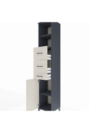 Hyperion Dolap 3 Raflı 3 Çekmeceli Tek Kapaklı 44x44x243 - S64M186V4B