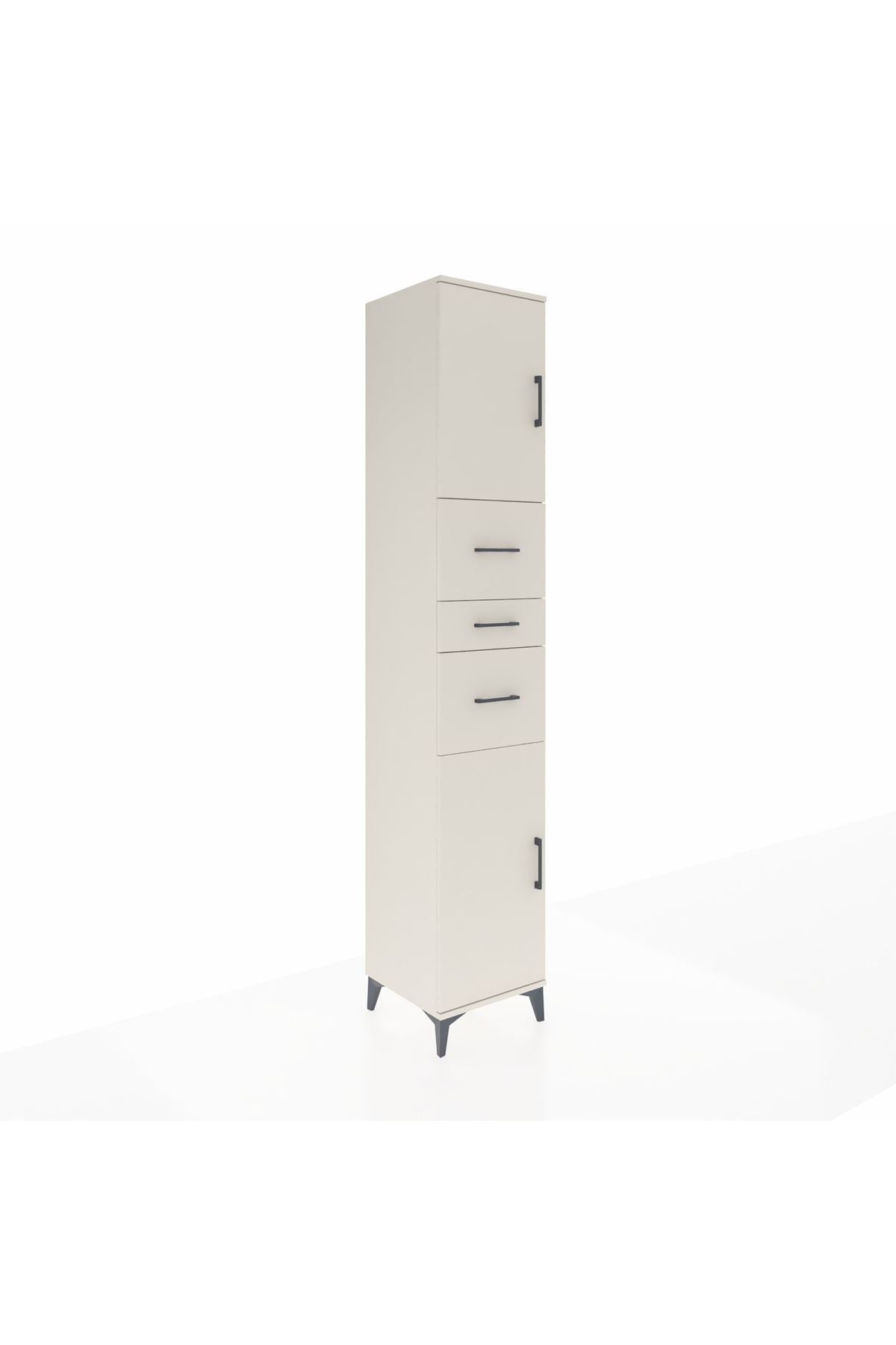 Hyperion Dolap 3 Raflı 3 Çekmeceli 2 Kapaklı 44x44x243 - S64M187V1B