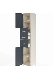 Hyperion Dolap 3 Raflı 3 Çekmeceli 2 Kapaklı 44x44x243 - S64M187V2B