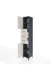 Hyperion Dolap 3 Raflı 3 Çekmeceli 2 Kapaklı 44x44x243 - S64M187V4B