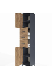 Hyperion Dolap 3 Raflı 3 Çekmeceli 2 Kapaklı 44x44x243 - S64M187V6B