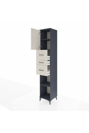 Hyperion Dolap 3 Raflı 3 Çekmeceli Tek Kapaklı 44x44x243 - S64M188V4B